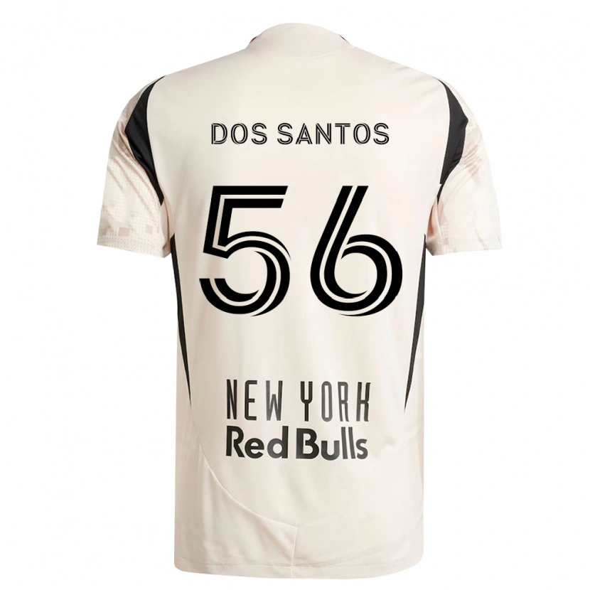 Danxen Uomo Maglia Matthew Dos Santos #56 Bianco Sporco Rosso Nero Kit Gara Away 2026/27 Maglietta