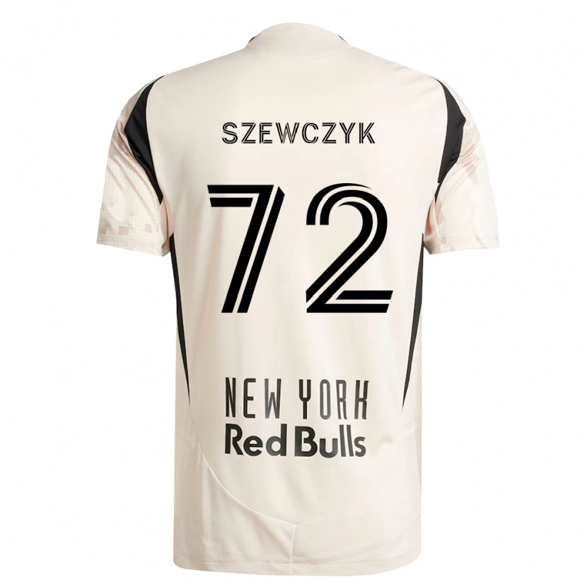 Danxen Uomo Maglia Tobias Szewczyk #72 Bianco Sporco Rosso Nero Kit Gara Away 2026/27 Maglietta