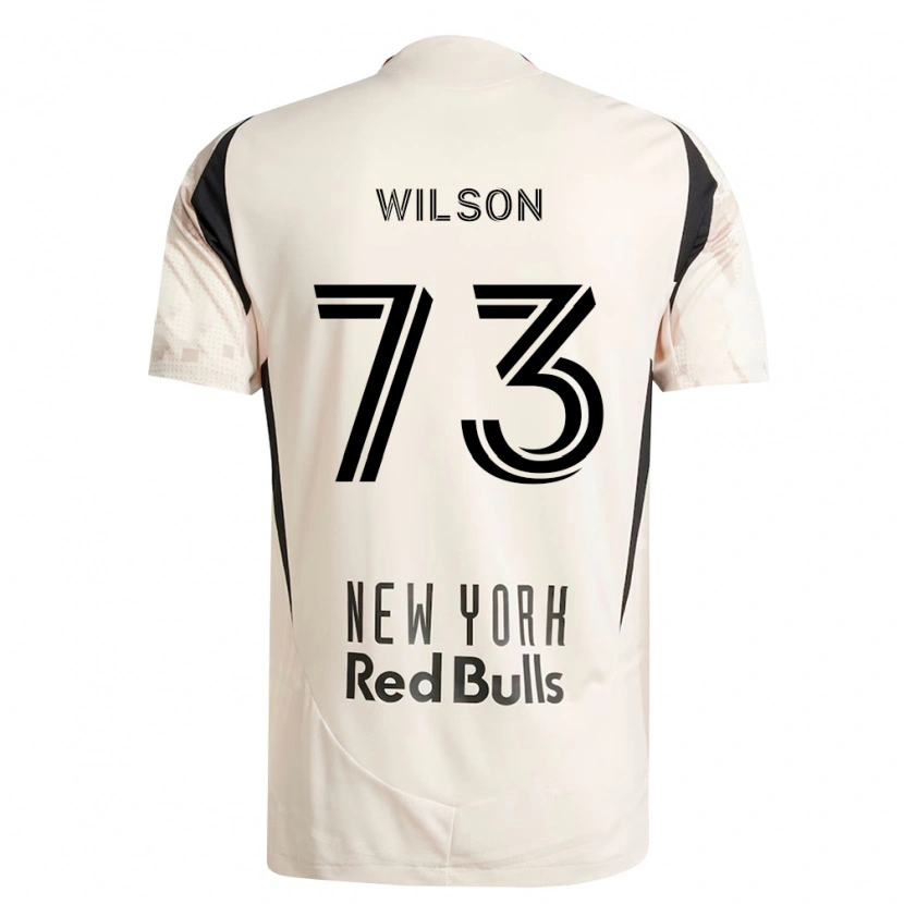 Danxen Uomo Maglia Akheem Wilson #73 Bianco Sporco Rosso Nero Kit Gara Away 2026/27 Maglietta