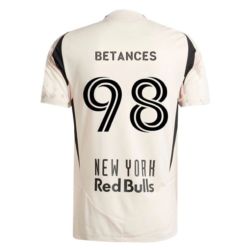 Danxen Uomo Maglia Aidan Betances #98 Bianco Sporco Rosso Nero Kit Gara Away 2026/27 Maglietta