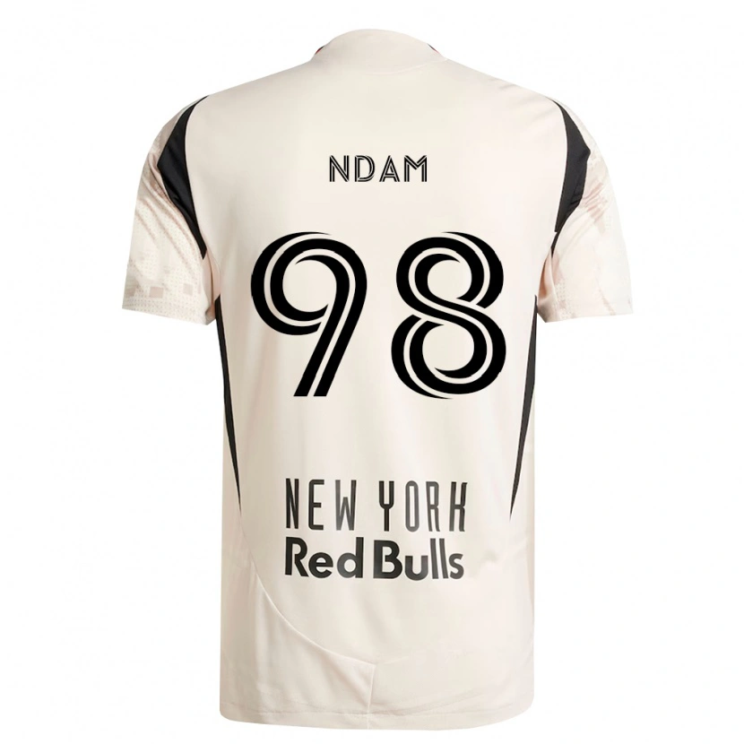 Danxen Uomo Maglia Hassan Ndam #98 Bianco Sporco Rosso Nero Kit Gara Away 2026/27 Maglietta