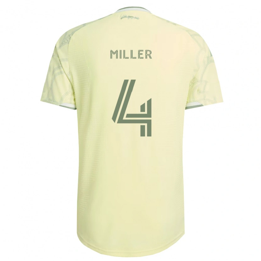 Danxen Uomo Maglia Kamal Miller #4 Bianco Beige Kit Gara Away 2026/27 Maglietta