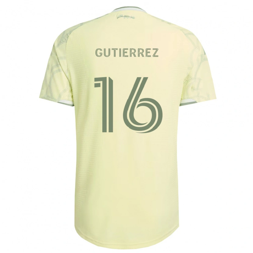 Danxen Uomo Maglia Diego Gutiérrez #16 Bianco Beige Kit Gara Away 2026/27 Maglietta