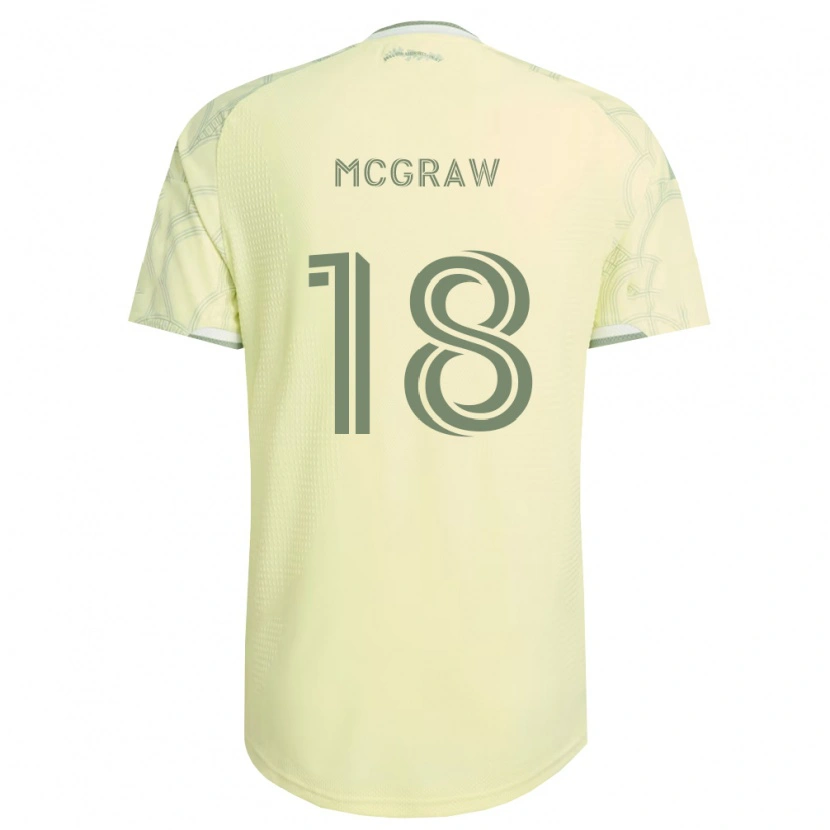 Danxen Uomo Maglia Zac Mcgraw #18 Bianco Beige Kit Gara Away 2026/27 Maglietta