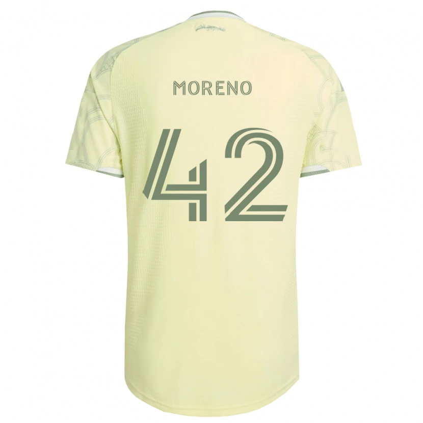 Danxen Uomo Maglia Alexis Moreno #42 Bianco Beige Kit Gara Away 2026/27 Maglietta
