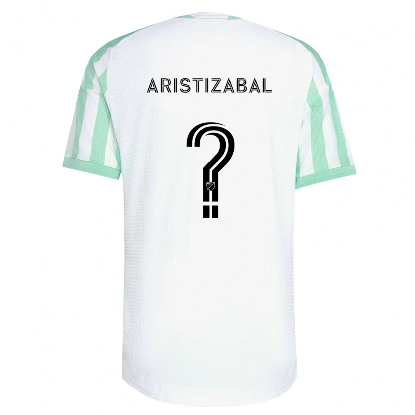 Danxen Uomo Maglia Nicolas Aristizabal #0 Verde Chiaro Nero Bianco Kit Gara Away 2026/27 Maglietta