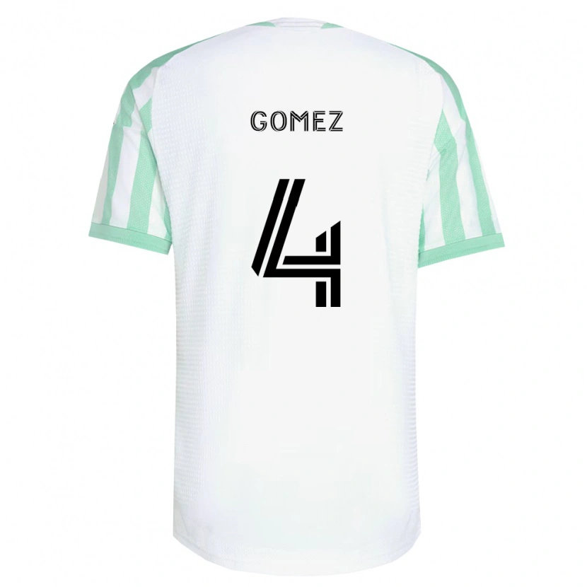 Danxen Uomo Maglia Antonio Gomez #4 Verde Chiaro Nero Bianco Kit Gara Away 2026/27 Maglietta