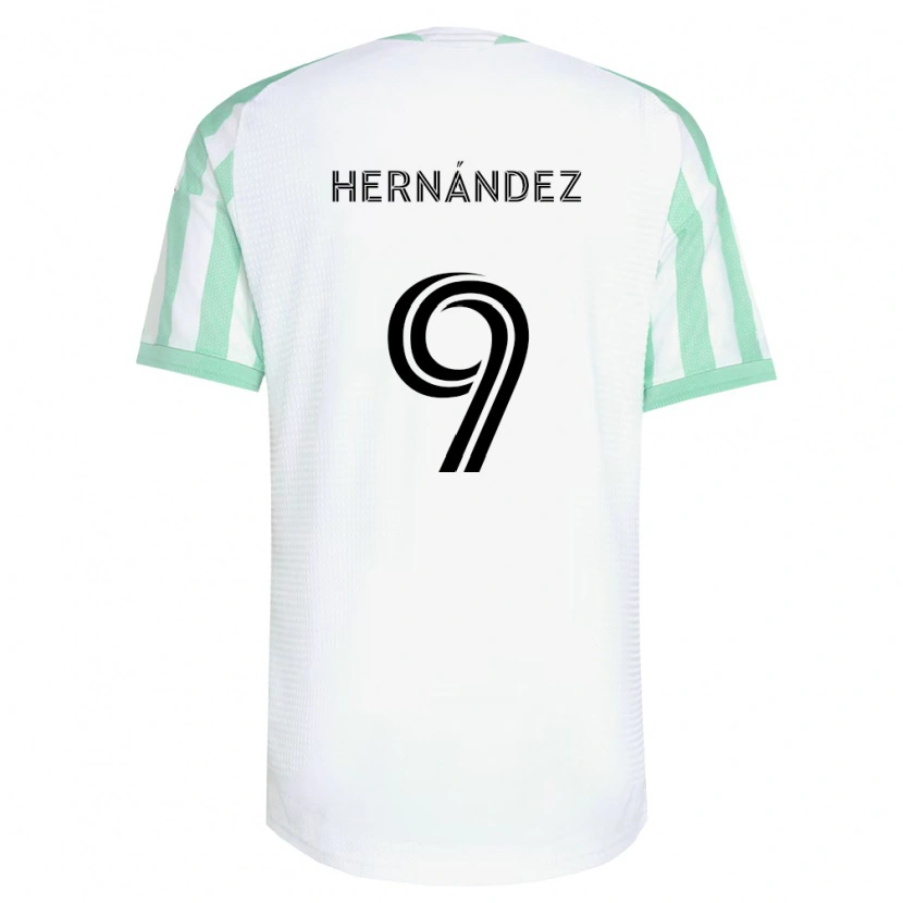 Danxen Uomo Maglia Lucas Hernández #9 Verde Chiaro Nero Bianco Kit Gara Away 2026/27 Maglietta