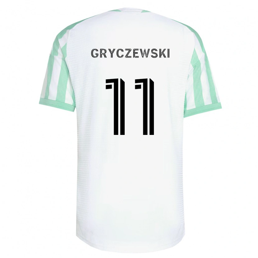 Danxen Uomo Maglia Patrick Gryczewski #11 Verde Chiaro Nero Bianco Kit Gara Away 2026/27 Maglietta