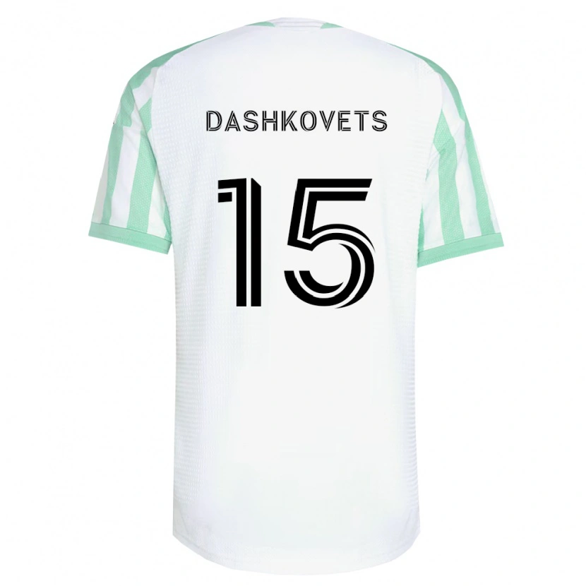 Danxen Uomo Maglia Artem Dashkovets #15 Verde Chiaro Nero Bianco Kit Gara Away 2026/27 Maglietta
