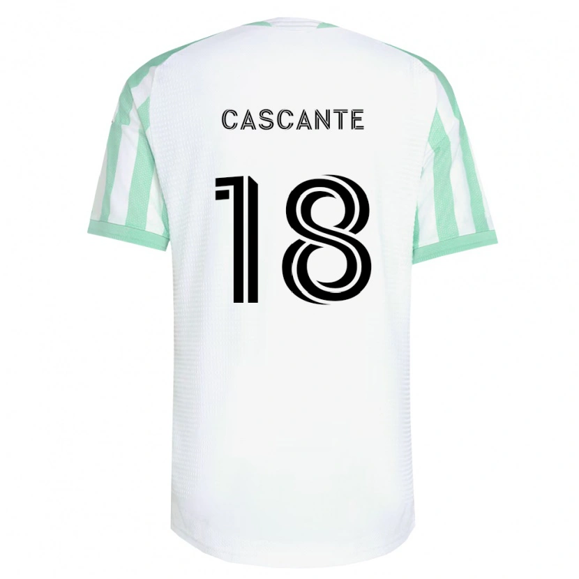 Danxen Uomo Maglia Julio Cascante #18 Verde Chiaro Nero Bianco Kit Gara Away 2026/27 Maglietta