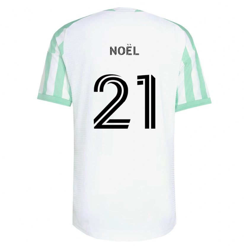 Danxen Uomo Maglia Valentin Noël #21 Verde Chiaro Nero Bianco Kit Gara Away 2026/27 Maglietta