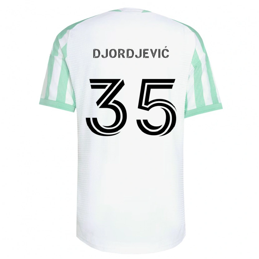 Danxen Uomo Maglia Mateja Djordjević #35 Verde Chiaro Nero Bianco Kit Gara Away 2026/27 Maglietta