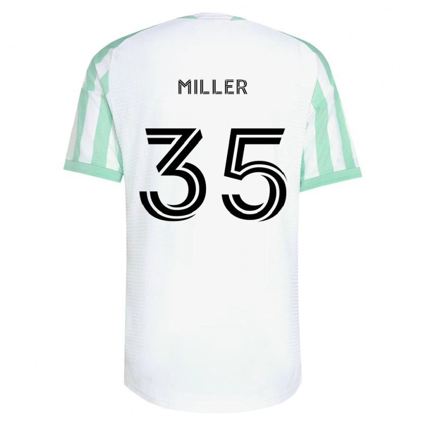 Danxen Uomo Maglia Mason Miller #35 Verde Chiaro Nero Bianco Kit Gara Away 2026/27 Maglietta