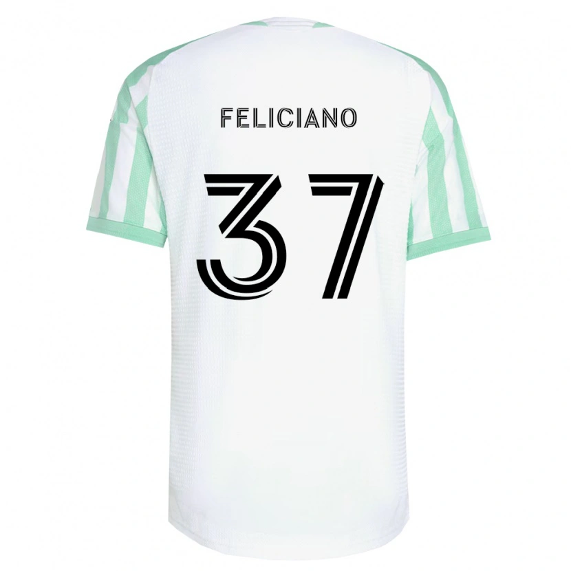 Danxen Uomo Maglia Erick Feliciano #37 Verde Chiaro Nero Bianco Kit Gara Away 2026/27 Maglietta