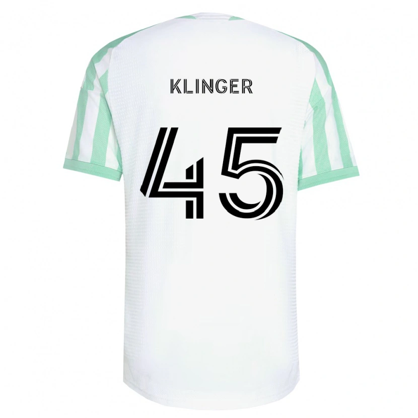 Danxen Uomo Maglia Ryan Klinger #45 Verde Chiaro Nero Bianco Kit Gara Away 2026/27 Maglietta