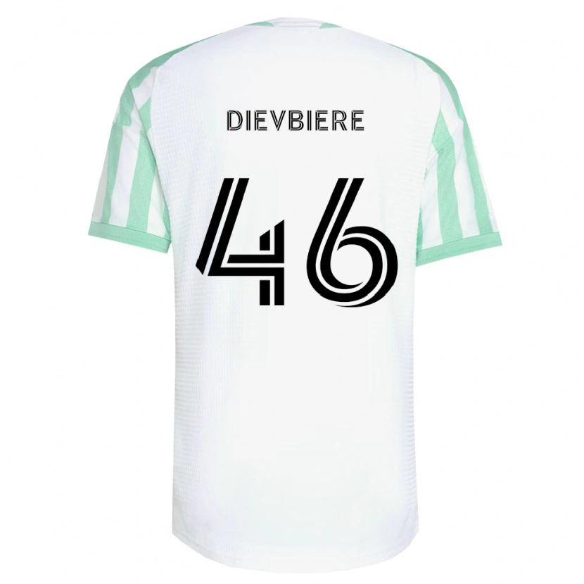 Danxen Uomo Maglia Vona Dievbiere #46 Verde Chiaro Nero Bianco Kit Gara Away 2026/27 Maglietta