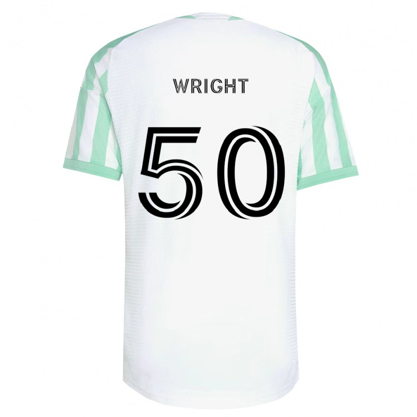 Danxen Uomo Maglia Daniel Wright #50 Verde Chiaro Nero Bianco Kit Gara Away 2026/27 Maglietta