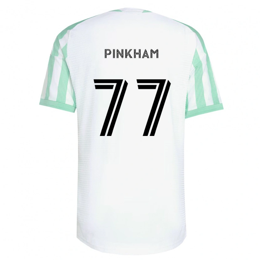 Danxen Uomo Maglia Chris Pinkham #77 Verde Chiaro Nero Bianco Kit Gara Away 2026/27 Maglietta