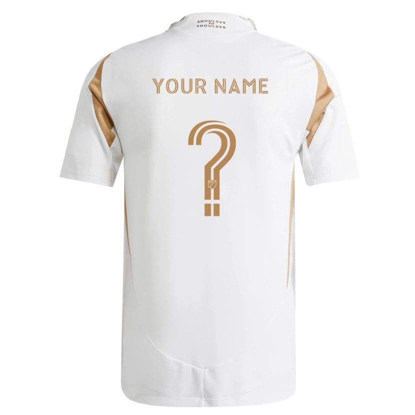 Danxen Uomo Maglia Il Tuo Nome #0 Bianco Marrone Kit Gara Away 2026/27 Maglietta