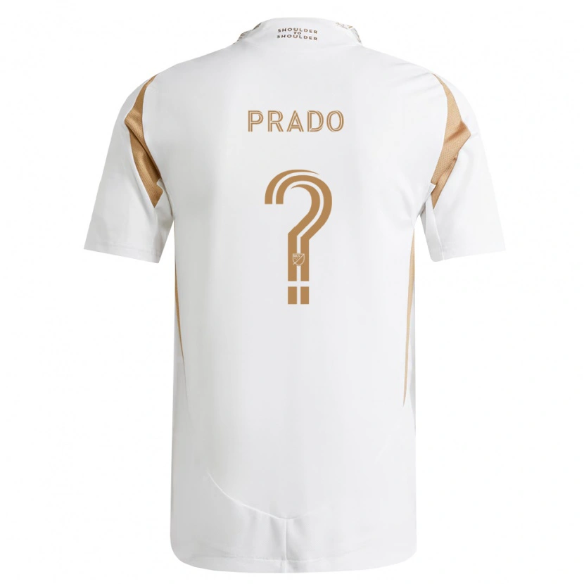 Danxen Uomo Maglia Abraham Prado #0 Bianco Marrone Kit Gara Away 2026/27 Maglietta