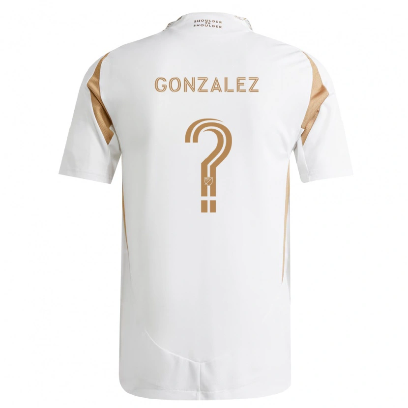 Danxen Uomo Maglia Mario Gonzalez #0 Bianco Marrone Kit Gara Away 2026/27 Maglietta