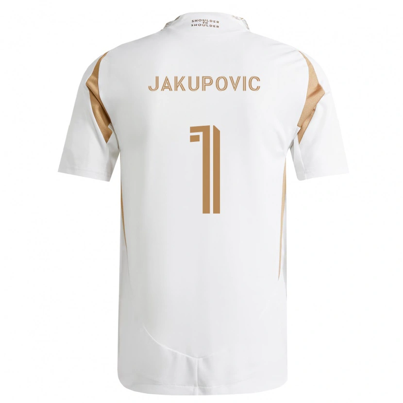 Danxen Uomo Maglia Eldin Jakupovic #1 Bianco Marrone Kit Gara Away 2026/27 Maglietta