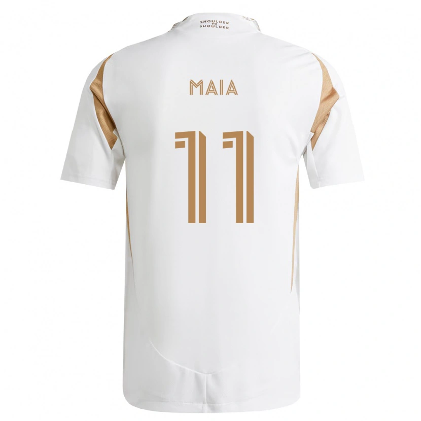 Danxen Uomo Maglia Matheus Maia #11 Bianco Marrone Kit Gara Away 2026/27 Maglietta