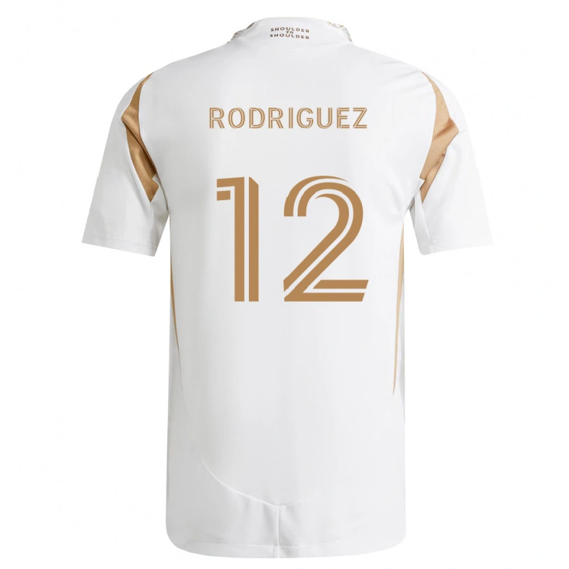 Danxen Uomo Maglia Jeremi Rodriguez #12 Bianco Marrone Kit Gara Away 2026/27 Maglietta