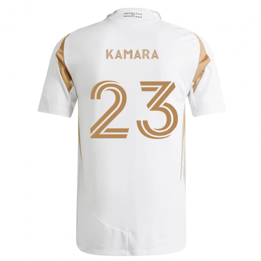 Danxen Uomo Maglia Kei Kamara #23 Bianco Marrone Kit Gara Away 2026/27 Maglietta