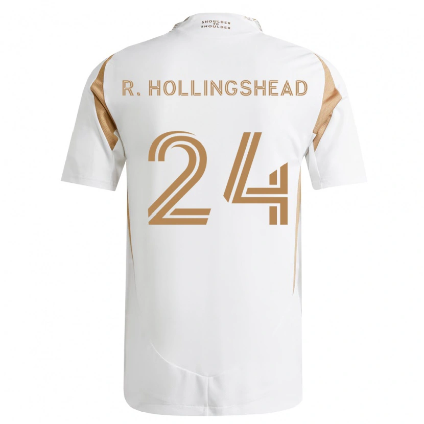 Danxen Uomo Maglia Ryan Hollingshead #24 Bianco Marrone Kit Gara Away 2026/27 Maglietta