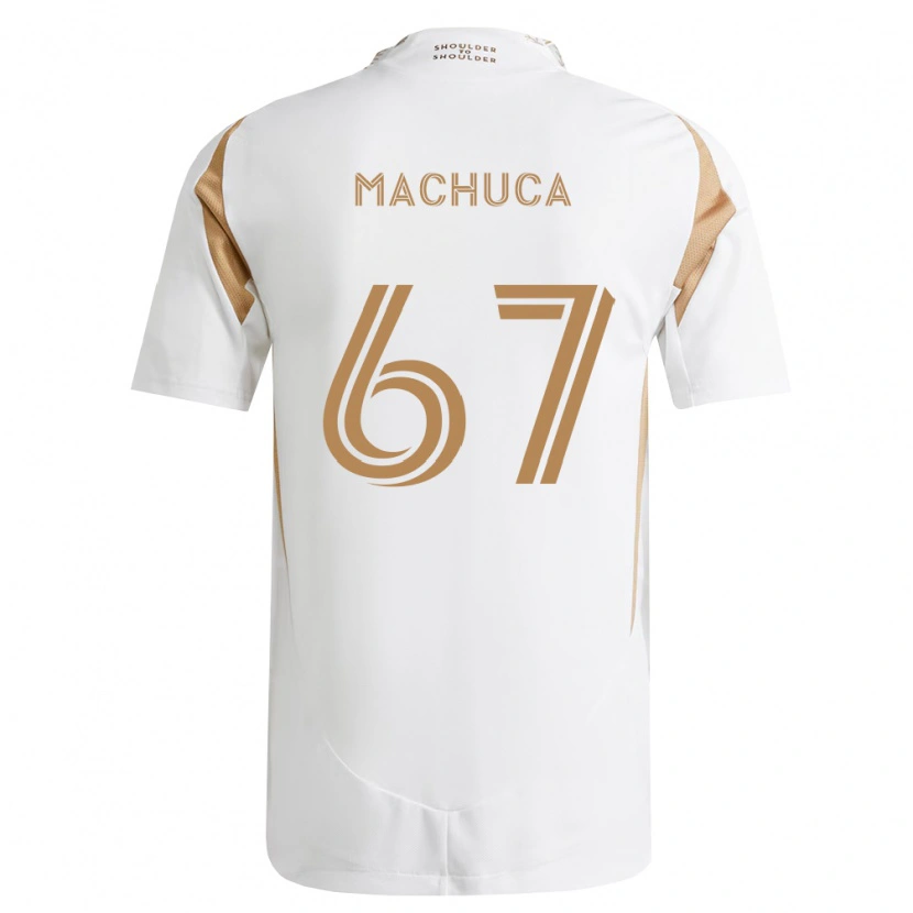Danxen Uomo Maglia Jacob Machuca #67 Bianco Marrone Kit Gara Away 2026/27 Maglietta