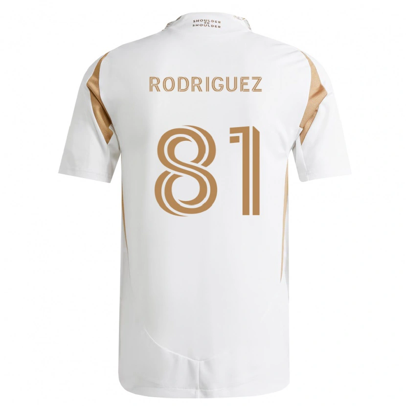 Danxen Uomo Maglia Ernesto Rodriguez #81 Bianco Marrone Kit Gara Away 2026/27 Maglietta