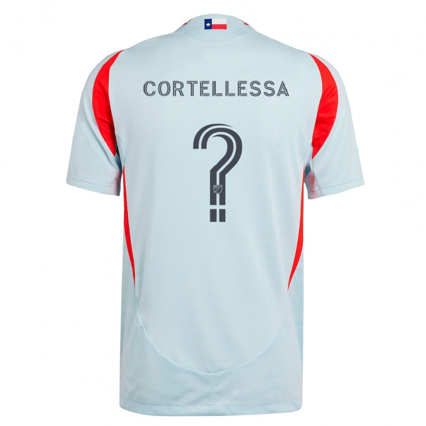 Danxen Uomo Maglia Michael Cortellessa #0 Grigio Scuro Bianco Rosso Kit Gara Away 2026/27 Maglietta