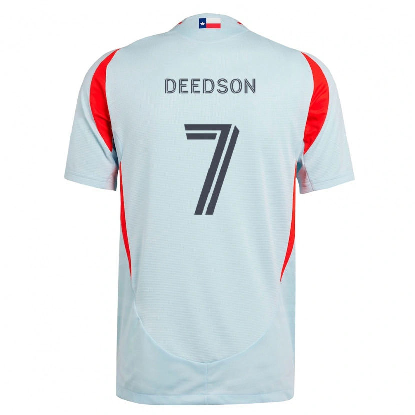 Danxen Uomo Maglia Louicius Deedson #7 Grigio Scuro Bianco Rosso Kit Gara Away 2026/27 Maglietta