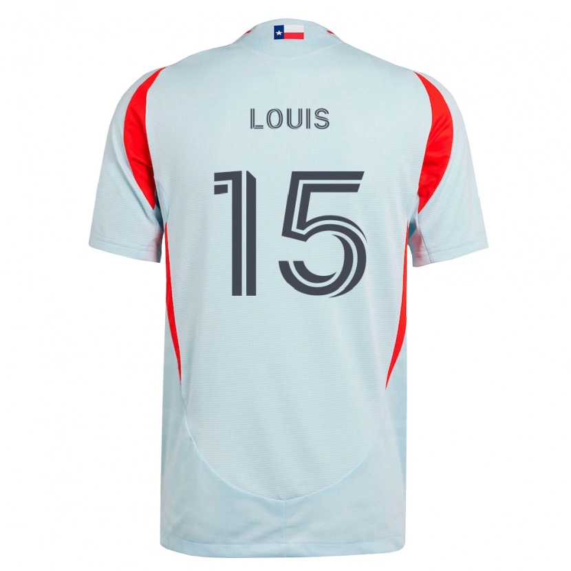 Danxen Uomo Maglia Ricky Louis #15 Grigio Scuro Bianco Rosso Kit Gara Away 2026/27 Maglietta