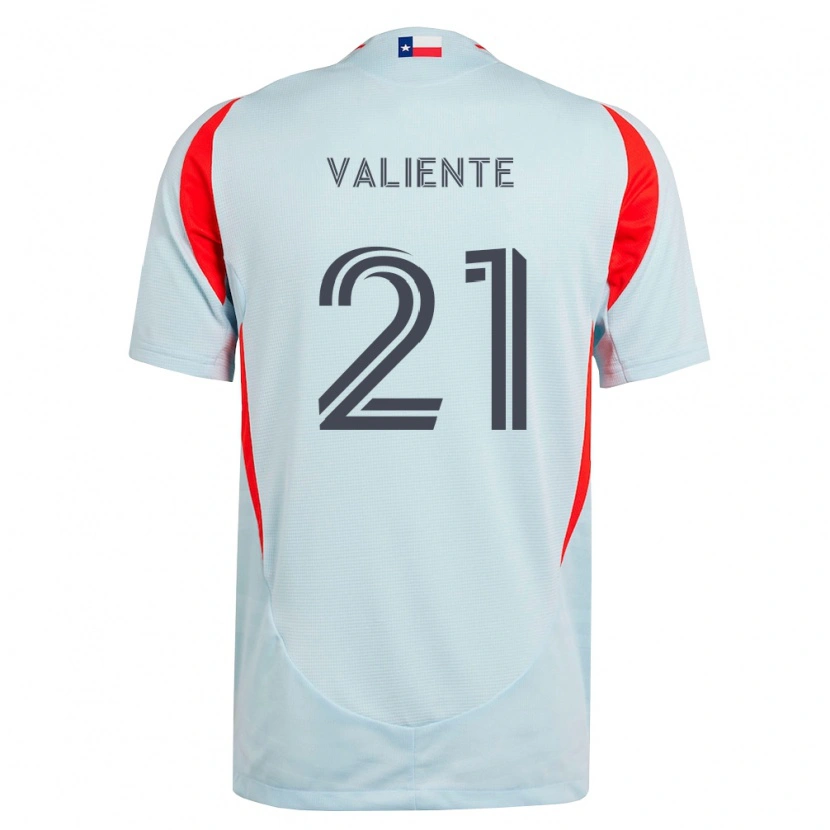 Danxen Uomo Maglia Joaquín Valiente #21 Grigio Scuro Bianco Rosso Kit Gara Away 2026/27 Maglietta