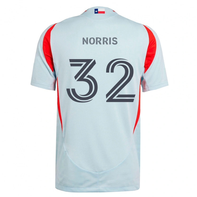 Danxen Uomo Maglia Nolan Norris #32 Grigio Scuro Bianco Rosso Kit Gara Away 2026/27 Maglietta