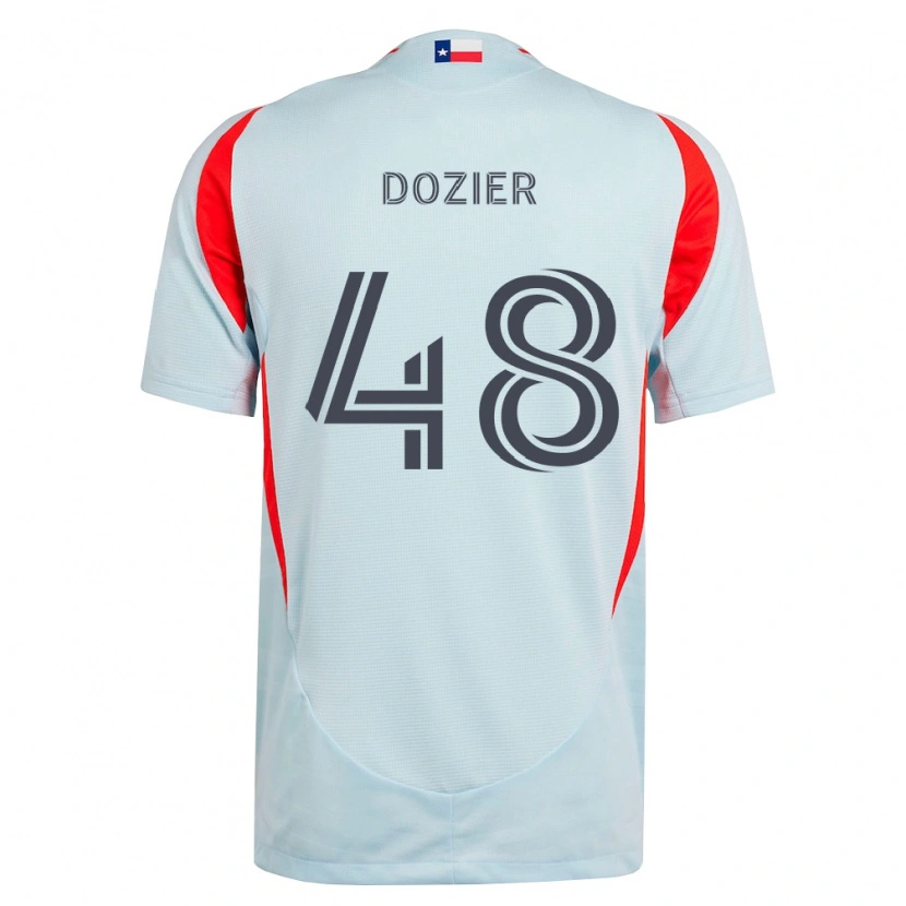 Danxen Uomo Maglia Jonathon Dozier #48 Grigio Scuro Bianco Rosso Kit Gara Away 2026/27 Maglietta
