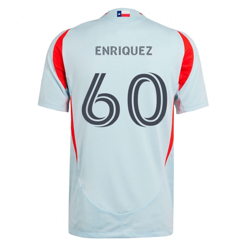 Danxen Uomo Maglia Fabian Enriquez #60 Grigio Scuro Bianco Rosso Kit Gara Away 2026/27 Maglietta