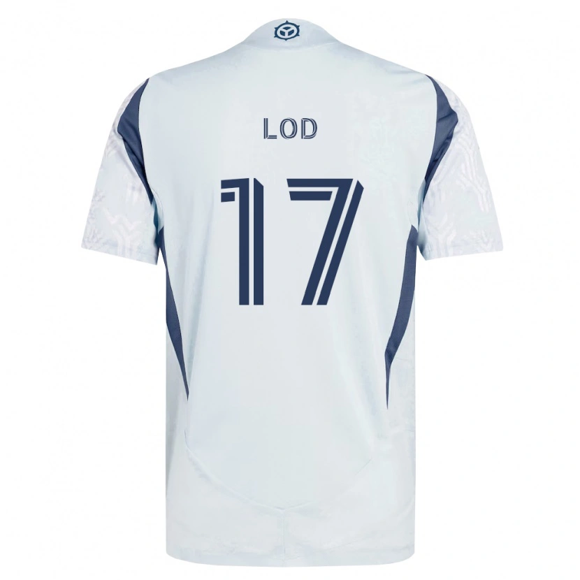 Danxen Uomo Maglia Robin Lod #17 Grigio Bianco Kit Gara Away 2026/27 Maglietta