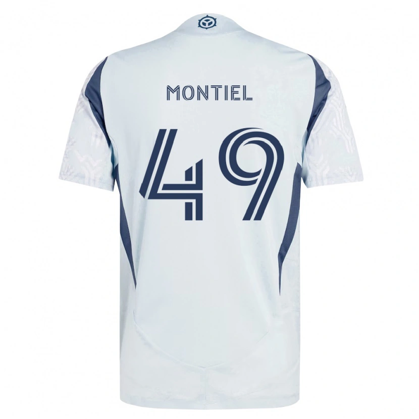 Danxen Uomo Maglia Jhonier Montiel #49 Grigio Bianco Kit Gara Away 2026/27 Maglietta