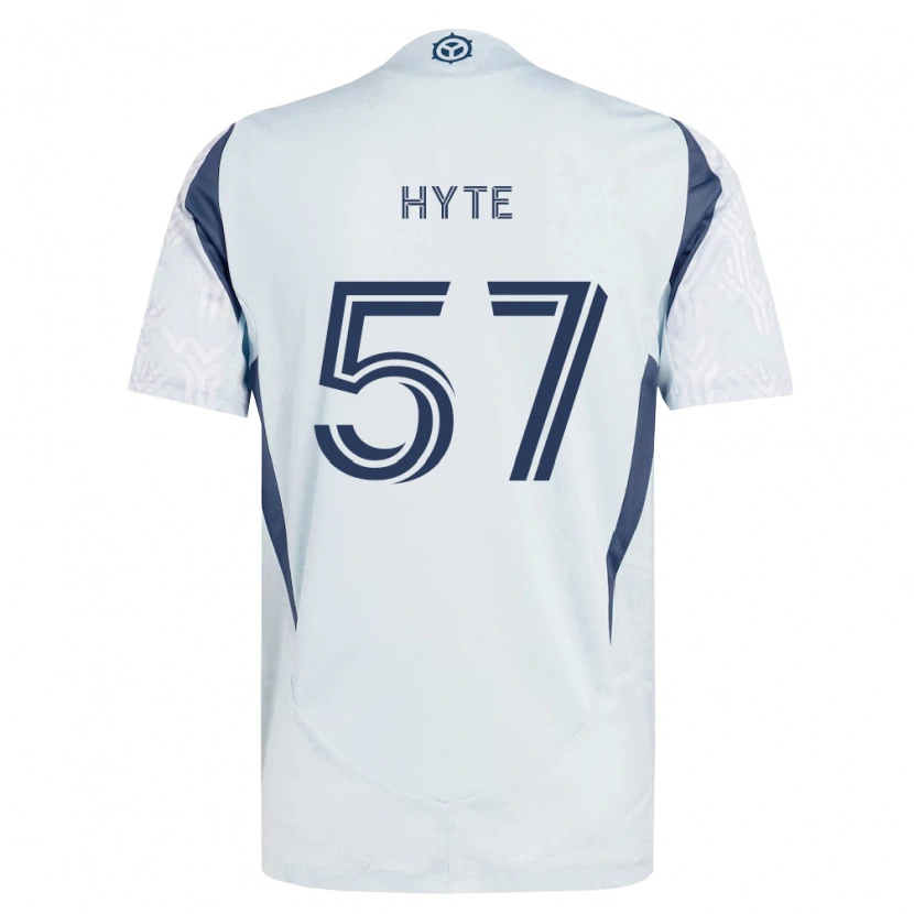 Danxen Uomo Maglia Darris Hyte #57 Grigio Bianco Kit Gara Away 2026/27 Maglietta