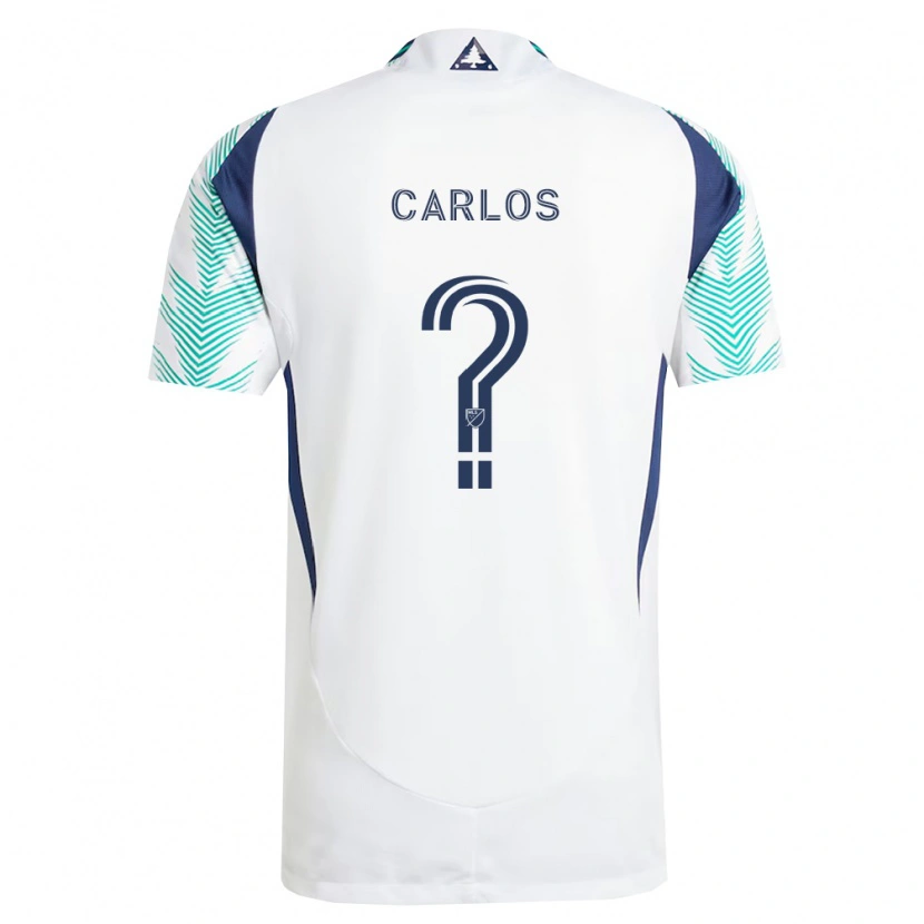 Danxen Uomo Maglia Cristiano Carlos #0 Bianco Blu Navy Verde Chiaro Kit Gara Away 2026/27 Maglietta