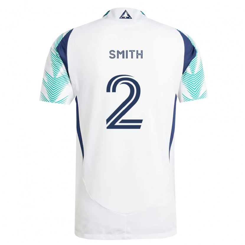 Danxen Uomo Maglia Jared Smith #2 Bianco Blu Navy Verde Chiaro Kit Gara Away 2026/27 Maglietta
