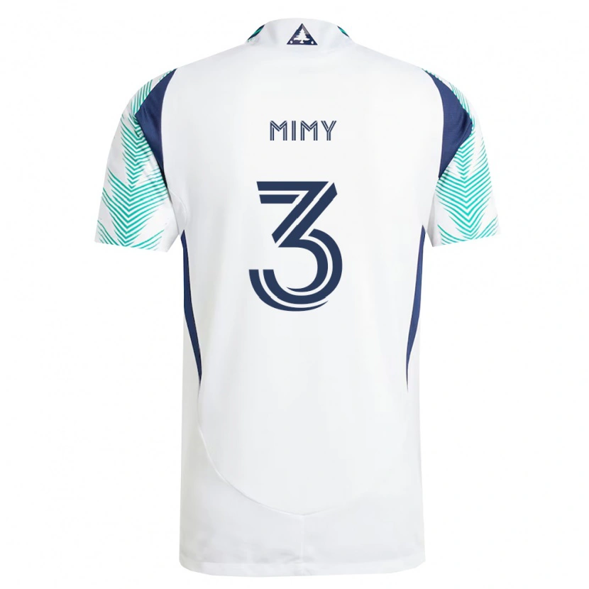 Danxen Uomo Maglia Schinieder Mimy #3 Bianco Blu Navy Verde Chiaro Kit Gara Away 2026/27 Maglietta