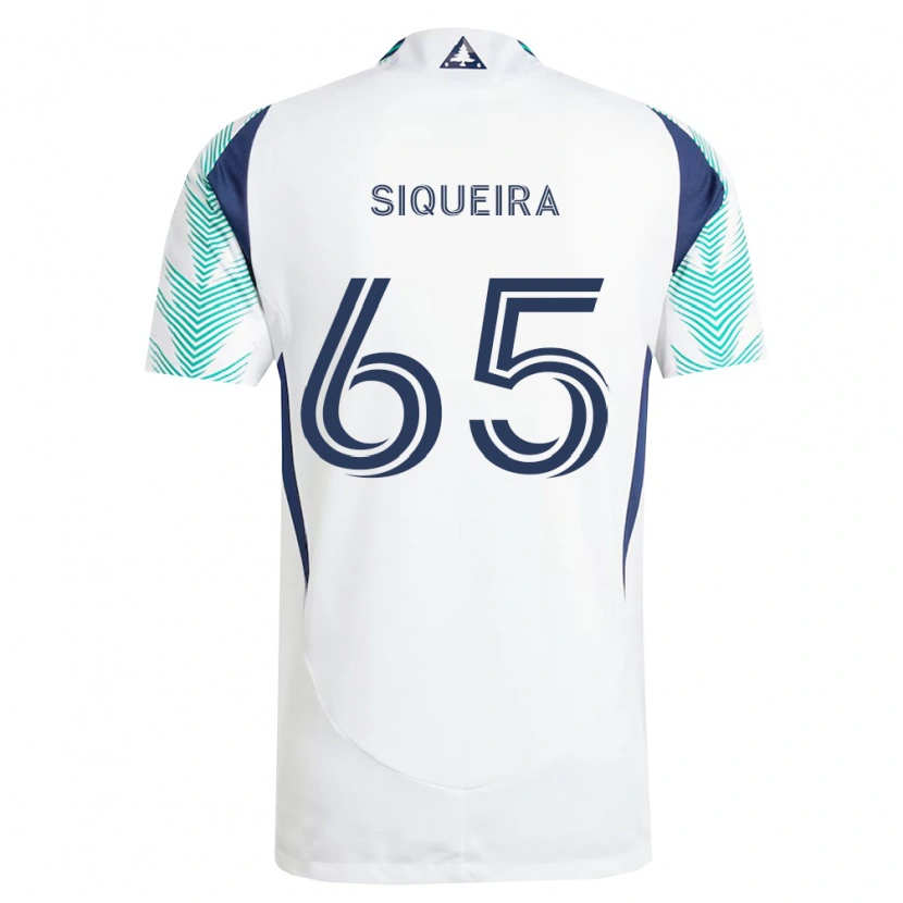 Danxen Uomo Maglia Judah Siqueira #65 Bianco Blu Navy Verde Chiaro Kit Gara Away 2026/27 Maglietta