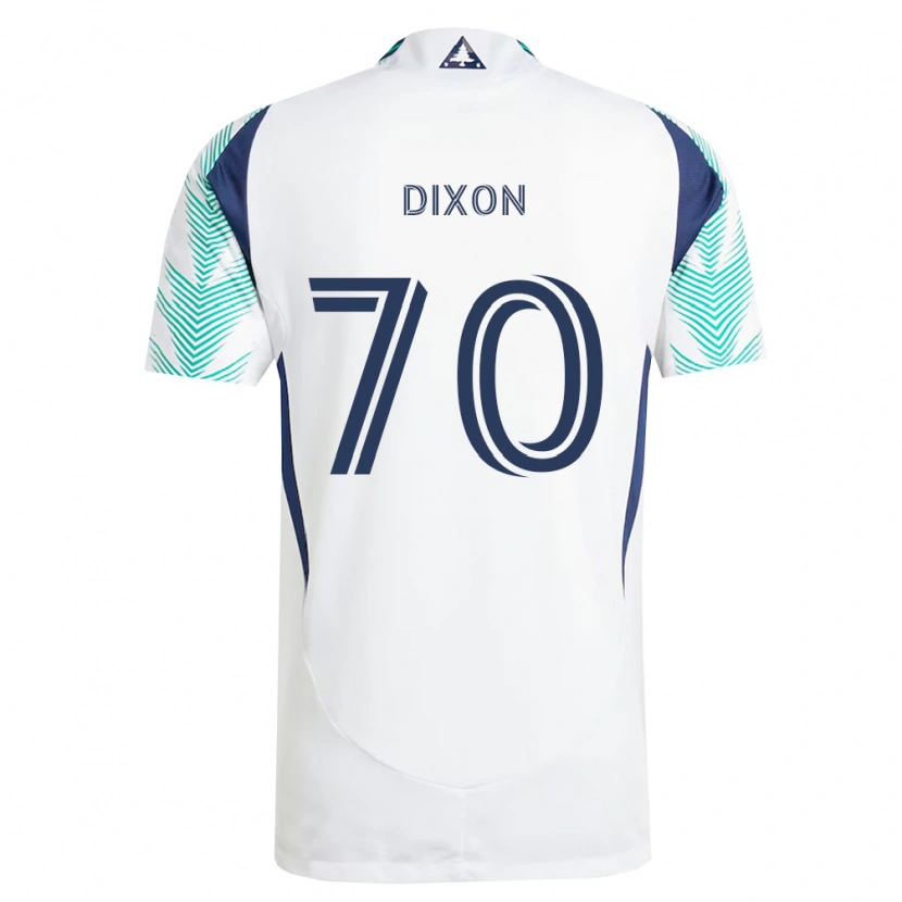 Danxen Uomo Maglia Daniel Dixon #70 Bianco Blu Navy Verde Chiaro Kit Gara Away 2026/27 Maglietta