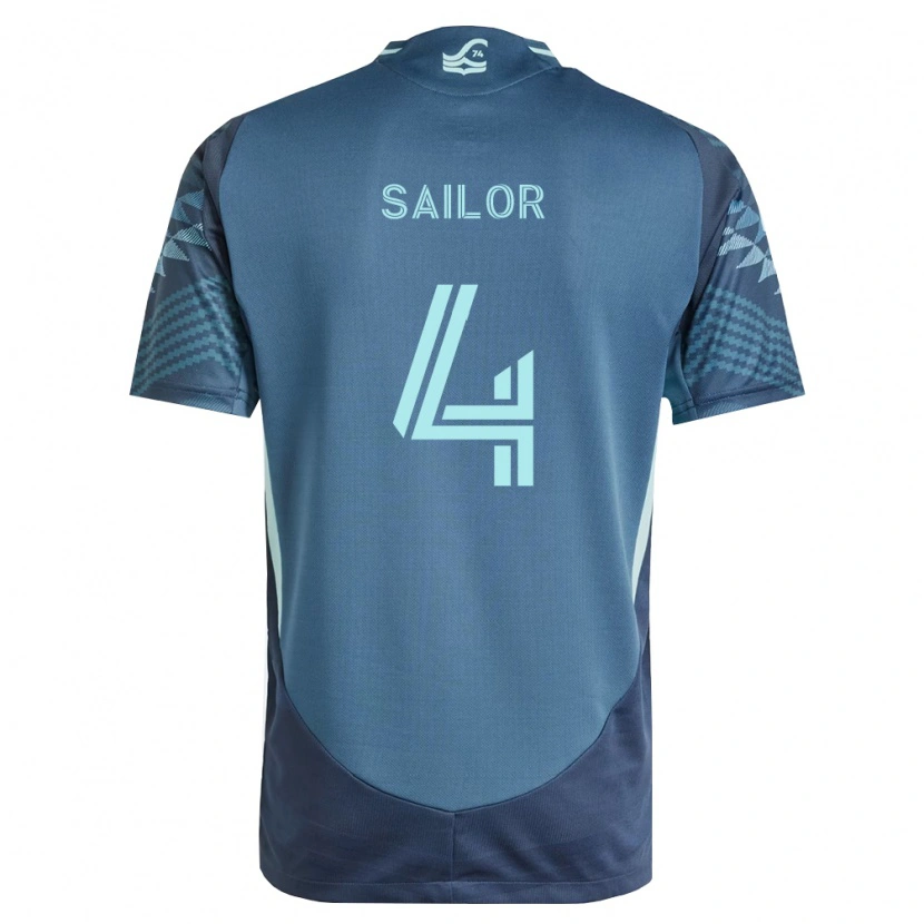 Danxen Uomo Maglia Ryan Sailor #4 Blu Navy Verde Kit Gara Away 2026/27 Maglietta