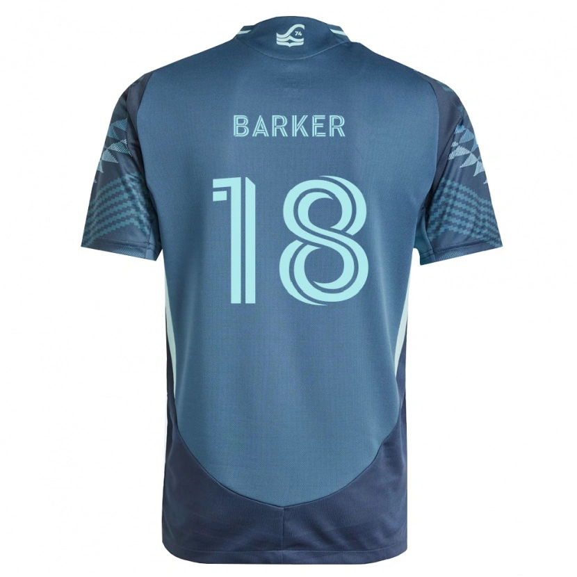 Danxen Uomo Maglia Alicia Barker #18 Blu Navy Verde Kit Gara Away 2026/27 Maglietta